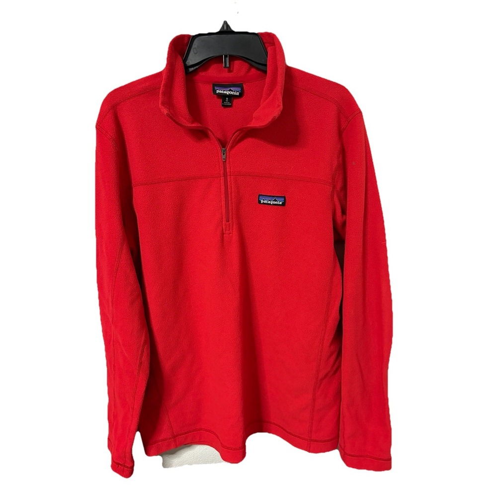 Patagonia RED Lightweight Fleece Zip Up Sz Medium